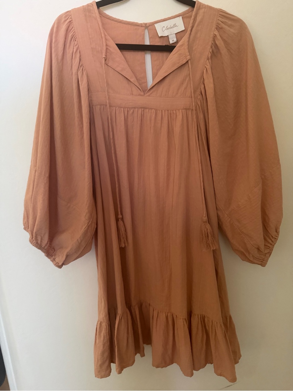 Cleobella Magdalena Women's blush colored Peasant Dress